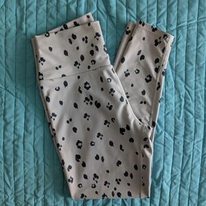 Sage Diamond Cheetah High Waist Black Cream Patterned Animal Print Leggings